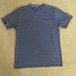 Mens Free Fly Bamboo Heather Navy Tee size Large